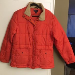 LandsEnd jacket orange Xl